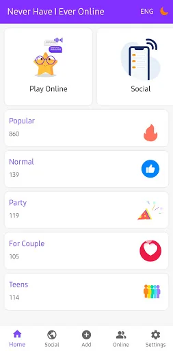Never Ever Online Game