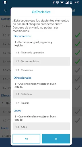 OnTrack Chequeo
