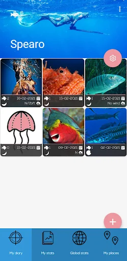 SpearoStats Fishing stat diary