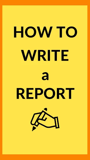 How To Write A Report