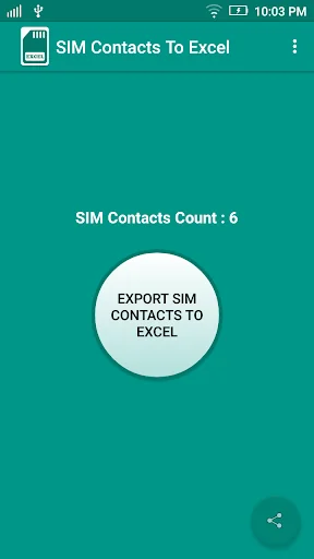 SIM Contacts To Excel