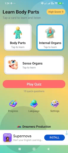 Learn Body Parts in English