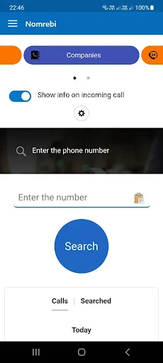 Nomrebi: Caller ID