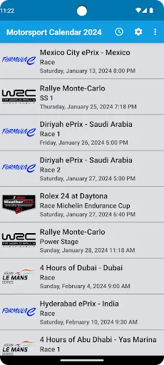 Motorsport Calendar 2026