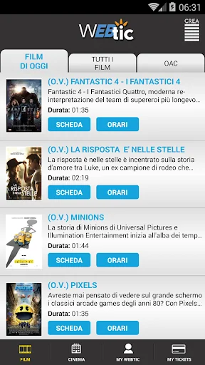 Webtic Prenotazioni Cinema