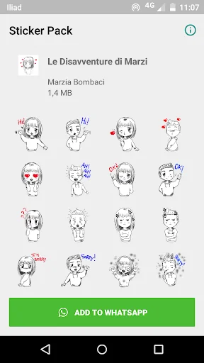 Marzi's misadventures Stickers