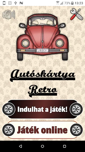 Autóskártya Retro