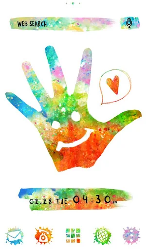 Colorful Hand Theme +HOME