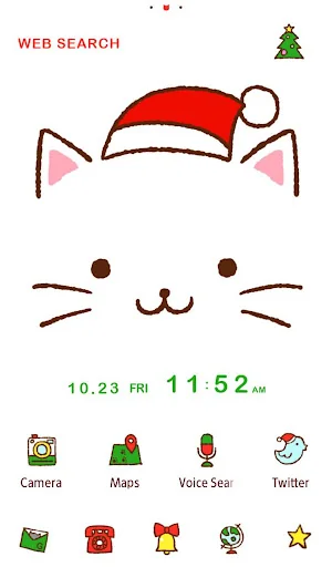 Christmas Theme Kitty Face