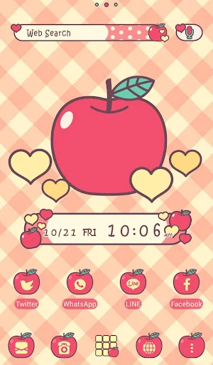 Apples & Gingham Check Theme