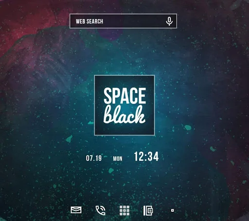 SPACE BLACK Theme +HOME