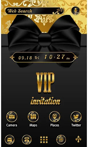 Stylish Theme-VIP Gold Ribbon-