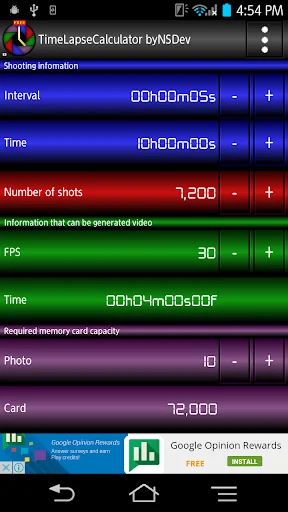 TimeLapseCalculator byNSDev