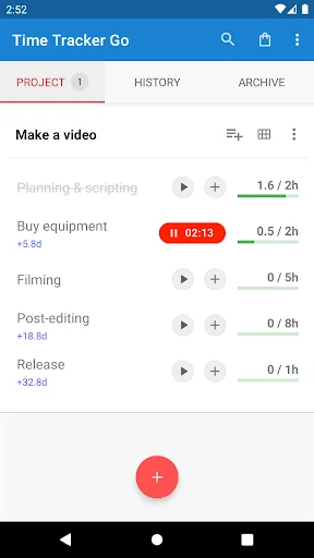 Time Tracker Go