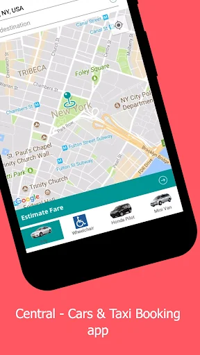 Central Car Service app to req