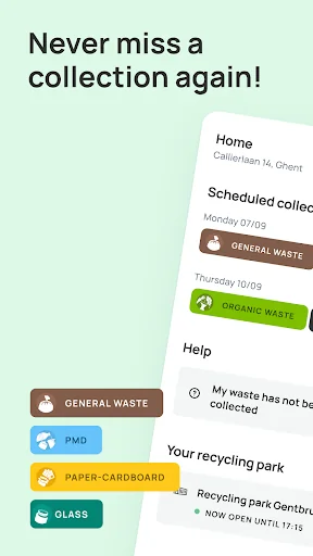 Recycle! - Collection calendar