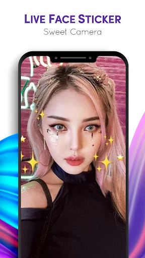 Live Face Sticker Sweet Camera