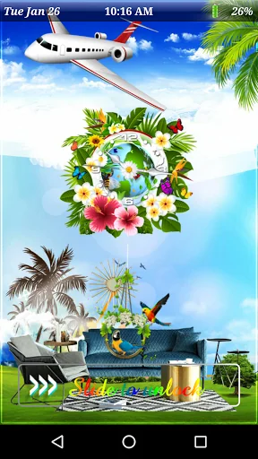 Flower Clock HD Live Wallpaper