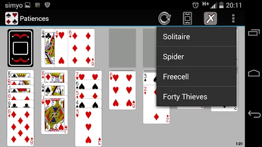 Patiences: 4 casual card games