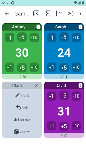 Score tracker