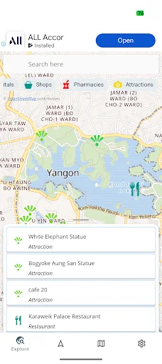 Yangon (Rangoon) Myanmar Map
