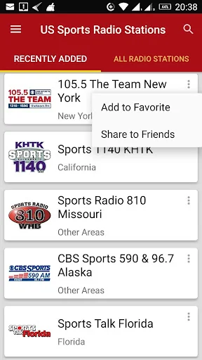 USA Sports Radio Stations