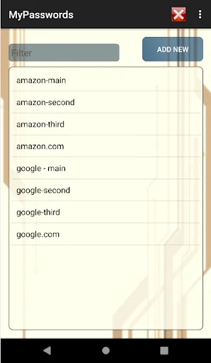 My Passwords