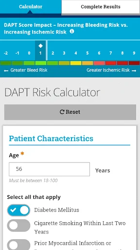 DAPT Risk Calculator
