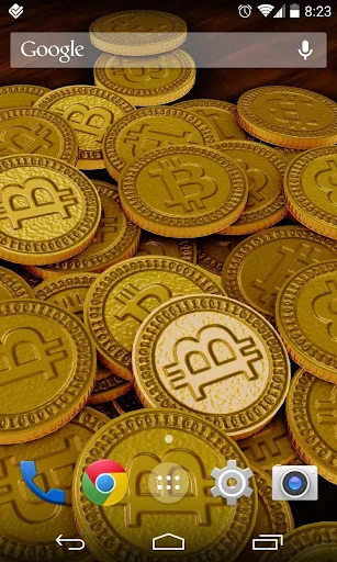 Bitcoins 3D Live Wallpaper