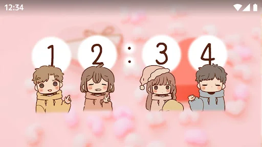 Cute Digital Clock: Sunao