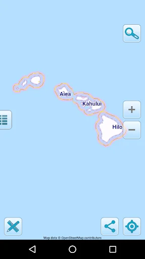 Map of Hawaii offline