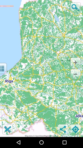 Map of Latvia offline
