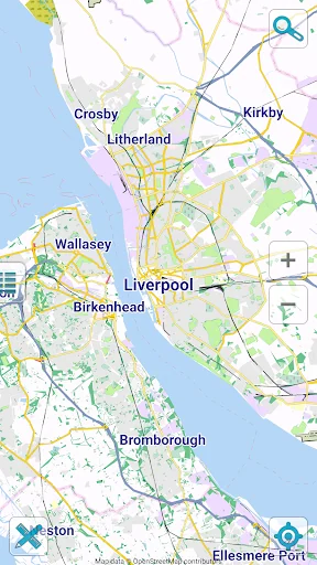 Map of Liverpool offline