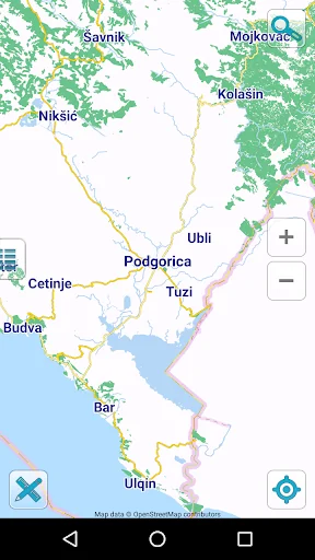 Map of Montenegro offline