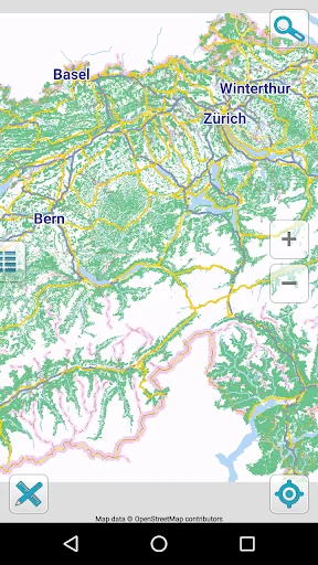 Map of Switzerland offline