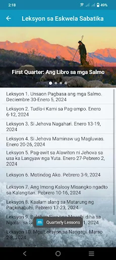 Cebuano: Sabbath School Lesson