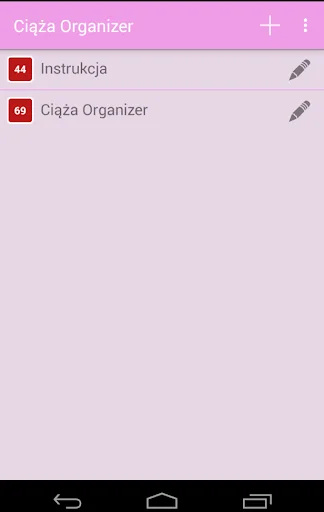 Ciąża Organizer