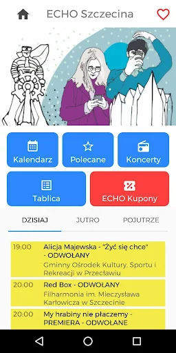 Echo Szczecin - kalendarz impr