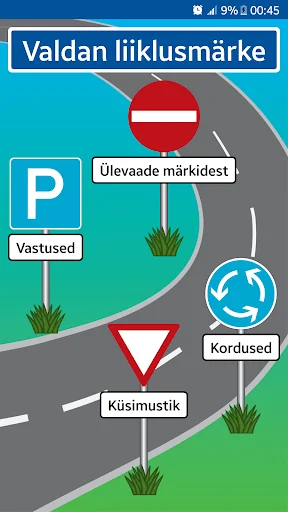 Valdan liiklusmärke