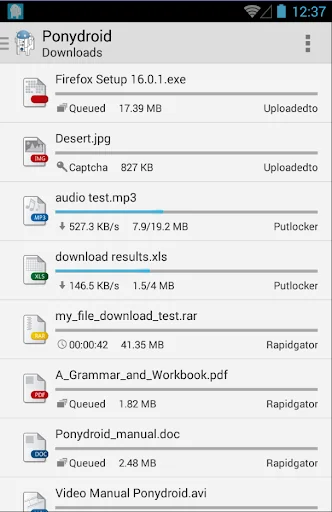Ponydroid Download Manager