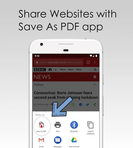 Save Website To PDF (for offli