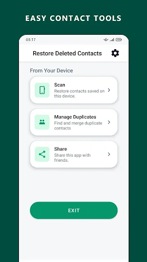 Restore Deleted Contacts