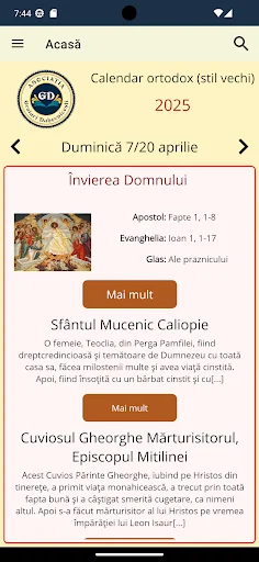 Calendar ortodox stil vechi