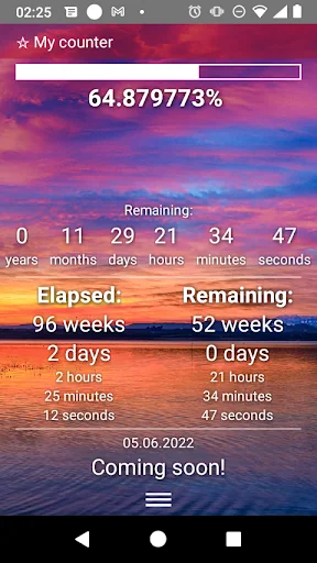 DMB Counter: countdown timer