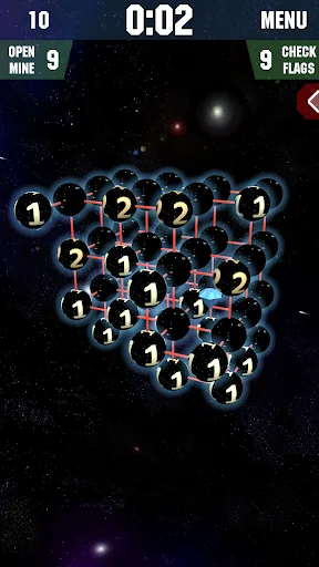 Minesweeper 3d: Space reality