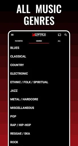 Radio Caprice: online Music