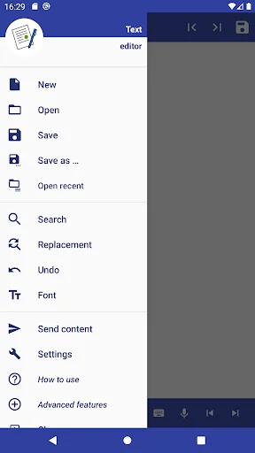 Text editor SimpleEditorFree