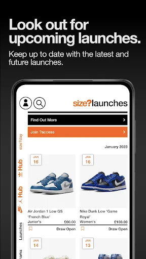 size?launches