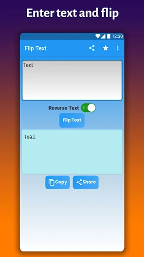 Flip Text: upside down text