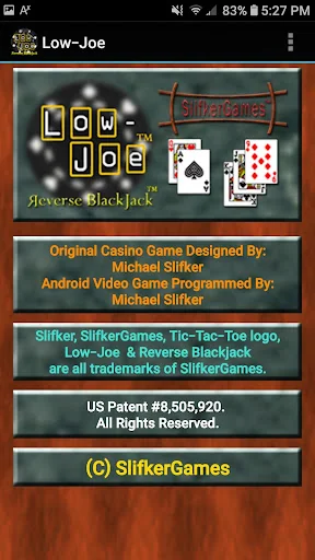 Low-Joe: Reverse Blackjack